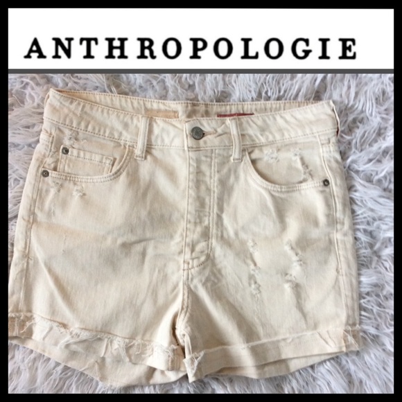 NWOT Anthro Pilcro Ultra High Rise Denim Shorts - Picture 6 of 11